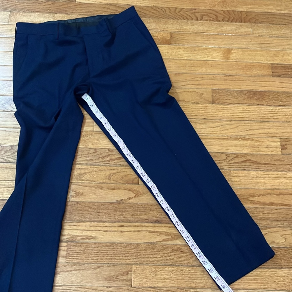 Murano Alex fit navy men’s slim flat front dress pants 34 x 28 Dillard’s - Picture 3 of 8
